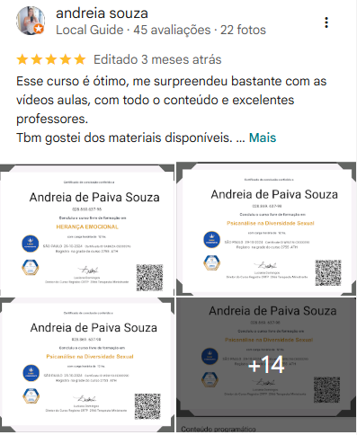 Depoimento de aluno 1