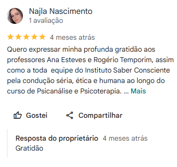 Depoimento de aluno 4